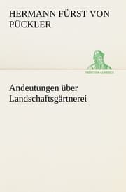 Cover von Andeutungen über Landschaftsgärtnerei