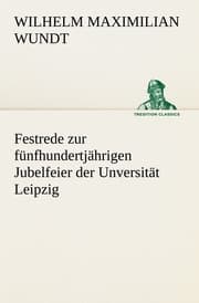 Cover von Festrede zur fünfhundertjährigen Jubelfeier der Unversität Leipzig