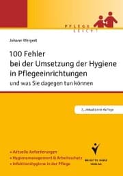 Cover von 100 Fehler bei der Umsetzung der Hygiene in Pflegeeinrichtungen