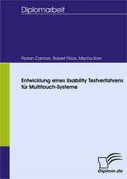 Cover von Entwicklung eines Usability Testverfahrens für Multitouch-Systeme