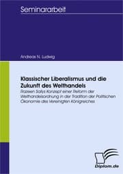 Cover von Klassischer Liberalismus und die Zukunft des Welthandels