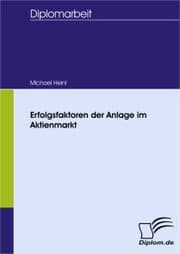 Cover von Erfolgsfaktoren der Anlage im Aktienmarkt