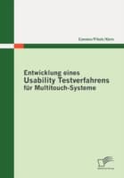 Cover von Entwicklung eines Usability Testverfahrens für Multitouch-Systeme