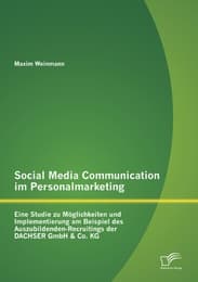 Cover von Social Media Communication im Personalmarketing