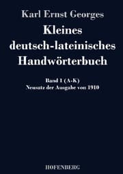 Cover von Kleines deutsch-lateinisches Handwörterbuch