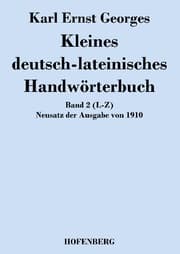 Cover von Kleines deutsch-lateinisches Handwörterbuch