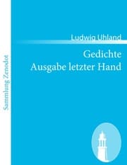 Cover von Gedichte Ausgabe letzter Hand
