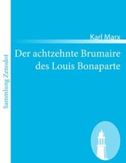 Cover von Der achtzehnte Brumaire des Louis Bonaparte