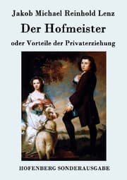 Cover von Der Hofmeister oder Vorteile der Privaterziehung