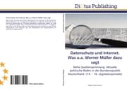 Cover von Datenschutz und Internet.Was u.a.Werner Müller dazu sagt