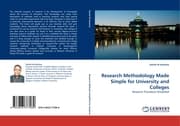 Cover von Research Methodology Made Simple for University and Colleges