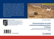 Cover von Characterisation of small ruminants breeding practices in Kenya