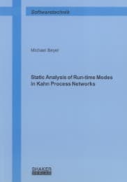 Cover von Static Analysis of Run-time Modes in Kahn Process Networks