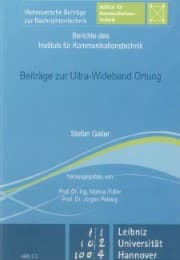Cover von Beiträge zur Ultra-Wideband Ortung
