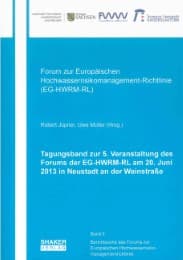 Cover von Tagungsband zur 5.Veranstaltung des Forums der EG-HWRM-RL am 20.Juni 2013 in Neustadt an der Weinstraße