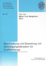 Cover von Beschreibung und Bewertung von Schwingungsdämpfern für Kraftfahrzeuge