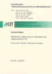Cover von Mikrostruktur, Verformung und Lebensdauer der Legierung Alloy 617B