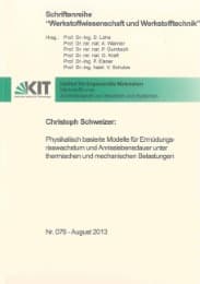 Cover von Physikalisch basierte Modelle für Ermüdungsrisswachstum und Anrisslebensdauer unter thermischen und mechanischen Belastungen