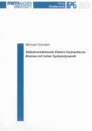 Cover von Selbstverstärkende Elektro-Hydraulische Bremse mit hoher Systemdynamik