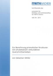 Cover von Zur Berechnung prismatischer Strukturen mit schubelastisch verbundenen Querschnittsscheiben
