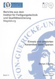 Cover von Einsatz von armierten Keramiken beim Spanen