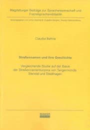 Cover von Straßennamen und ihre Geschichte