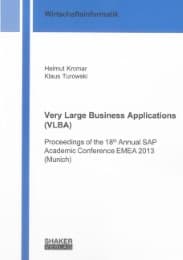 Cover von Very Large Business Applications (VLBA)