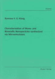 Cover von Characterization of Mono- and Bimetallic Nanoparticles synthesized via Microemulsions
