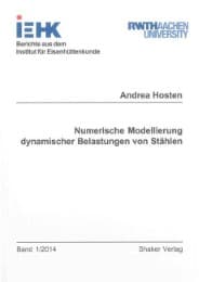 Cover von Numerische Modellierung dynamischer Belastungen von Stählen