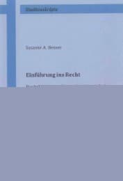 Cover von Einführung ins Recht
