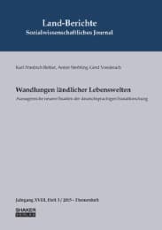 Cover von Land-Berichte.Sozialwissenschaftliches Journal.Jahrgang XVIII, Heft 3/2015 - Themenheft