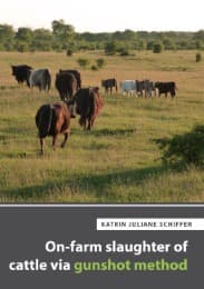 Cover von On-farm slaughter of cattle via gunshot method