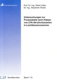 Cover von Untersuchungen zur Prozesskette beim Kleben von CFK-Strukturbauteilen in Leichtbaukarosserien