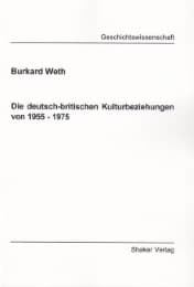 Cover von Die deutsch-britischen Kulturbeziehungen von 1955-1975