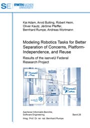Cover von Modeling Robotics Tasks for Better Separation of Concerns, Platform-Independence, and Reuse