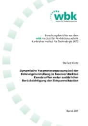 Cover von Dynamische Parameteranpassung bei der Bohrungsherstellung in faserverstärkten Kunststoffen unter zusätzlicher Berücksichtigung der Einspannsituation