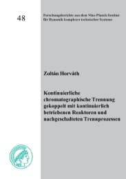 Cover von Kontinuierliche chromatographische Trennung gekoppelt mit kontinuierlich betriebenen Reaktoren und nachgeschalteten Trennprozessen