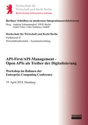 Cover von API-First/API-Management - Open APIs als Treiber der Digitalisierung