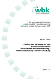 Cover von Einfluss des Räumens auf den Bauteilzustand in der Prozesskette Weichbearbeitung - Wärmebehandlung - Hartbearbeitung