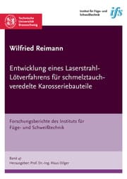 Cover von Entwicklung eines Laserstrahl-Lötverfahrens für schmelztauchveredelte Karosseriebauteile