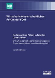 Cover von Kollaboratives Filtern in latenten Datenräumen