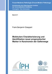 Cover von Molekulare Charakterisierung und Identifikation neuer prognostischer Marker in Karzinomen der Gallenwege
