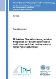 Cover von Molekulare Charakterisierung azinärer Neoplasien der Bauchspeicheldrüse im Kontext exokriner und neuroendokriner Pankreastumoren