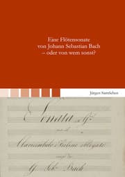 Cover von Eine Flötensonate von Johann Sebastian Bach - oder von wem sonst?