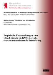 Cover von Empirische Untersuchungen zum Cloud-Einsatz im KMU-Bereich - eine zusammenfassende Betrachtung