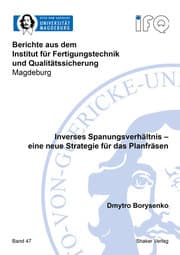 Cover von Inverses Spanungsverhältnis - eine neue Strategie für das Planfräsen