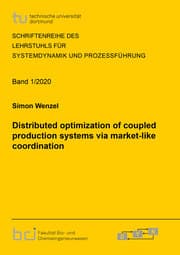 Cover von Distributed optimization of coupled production systems via market-like coordination