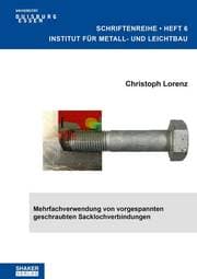 Cover von Mehrfachverwendung von vorgespannten geschraubten Sacklochverbindungen