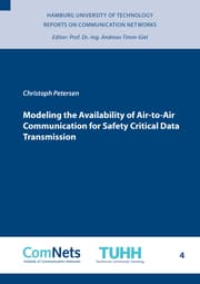 Cover von Modeling the Availability of Air-to-Air Communication for Safety Critical Data Transmission
