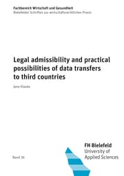Cover von Legal admissibility and practical possibilities of data transfers to third countries